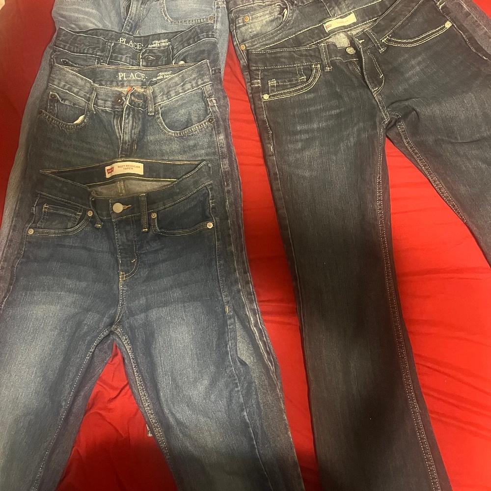 Boys size 10 & 12 denim jeans